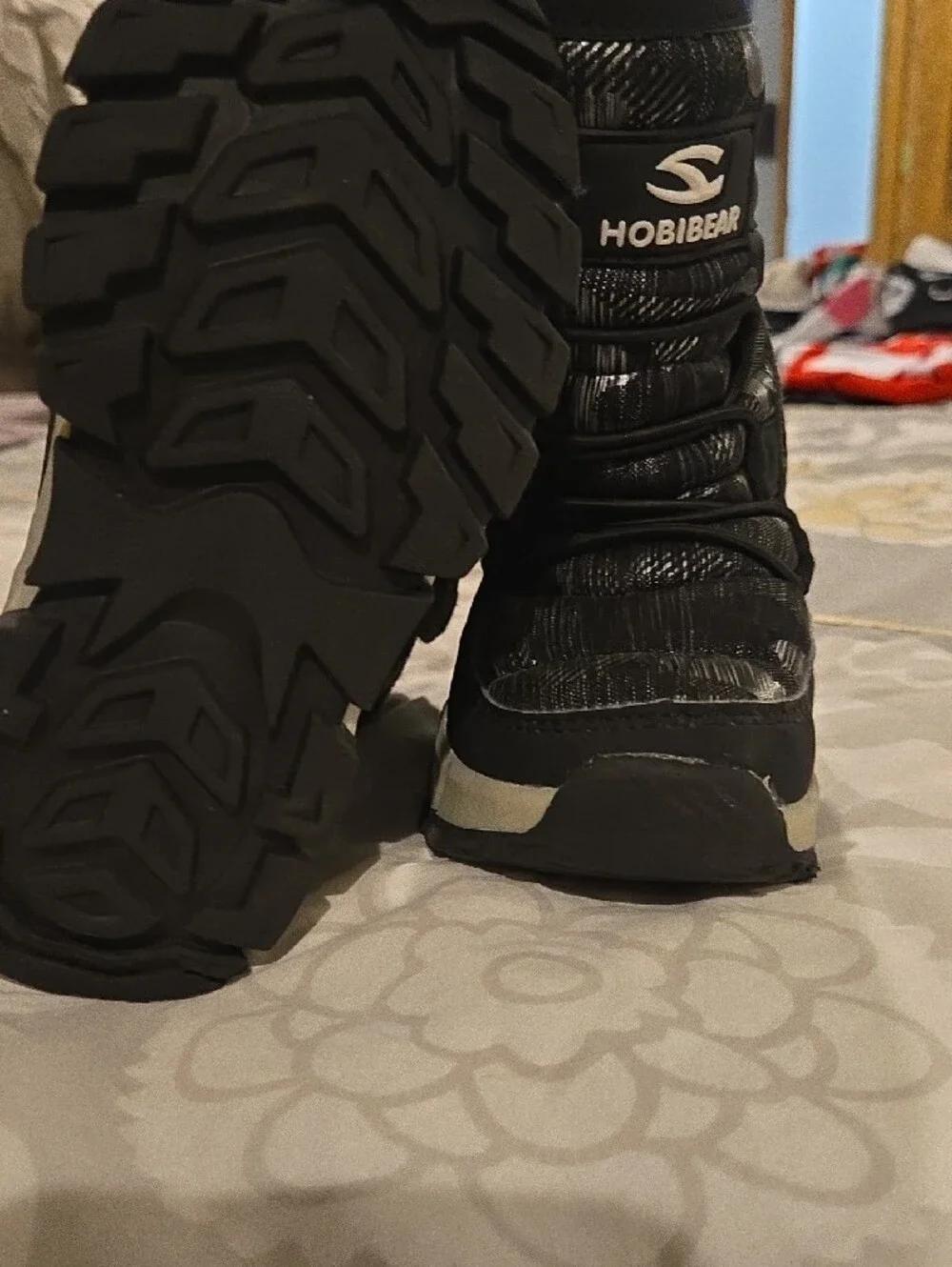 Hobibear Kids Black Winter Boots – Insulated Snow Boot